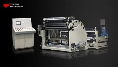 Máquina de corte de bobina de eixo único